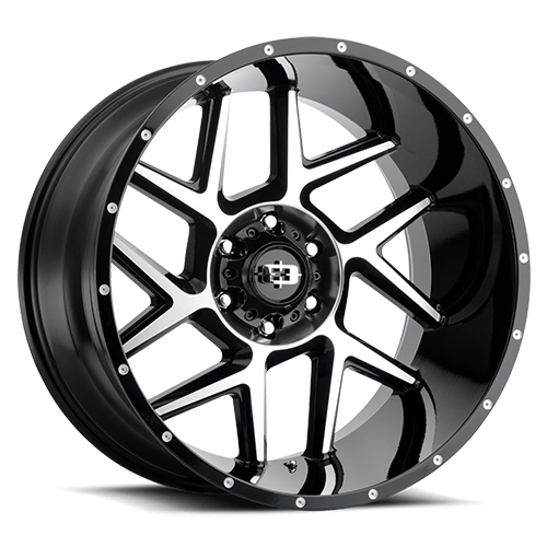 VISION SLIVER CUSTOM WHEEL Gloss Black Machined Face