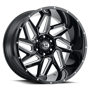VISION SPYDER CUSTOM WHEEL Gloss Black Milled Spoke