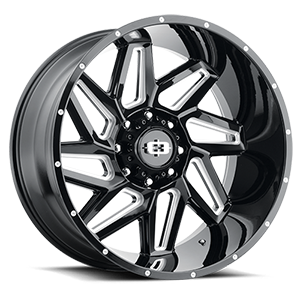 VISION SPYDER CUSTOM WHEEL Gloss Black Milled Spoke