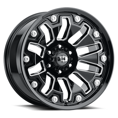 VISION ARMOR CUSTOM WHEEL Gloss Black Milled Spoke