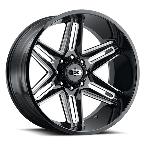 VISION RAZOR CUSTOM WHEEL Gloss Black Milled Spoke