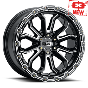 VISION KORUPT CUSTOM WHEEL Gloss Black Milled Spoke