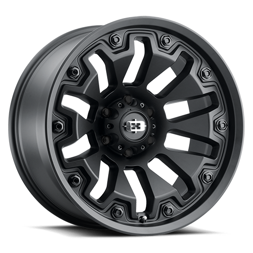 VISION ARMOR CUSTOM WHEEL Satin Black with Black Bolt Inserts