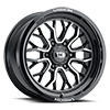 VISION RIOT CUSTOM WHEEL Gloss Black Machined Face