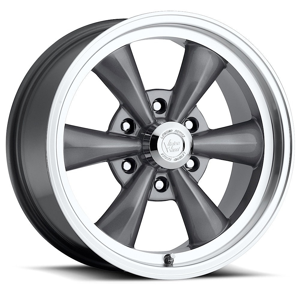 VISION LEGEND CUSTOM WHEEL Gunmetal Machined Lip