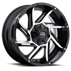 VISION PROWLER CUSTOM WHEEL Gloss Black Machined Face