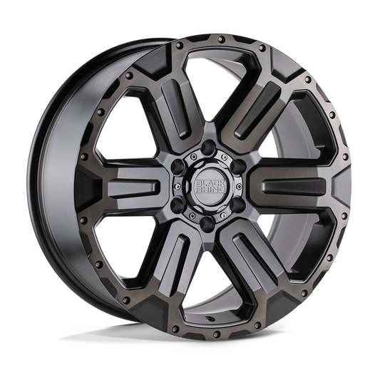 Black Rhino Hard Alloys WANAKA MATTE GUNMETAL W/ BRUSHED FACE & GUNMETAL TINT