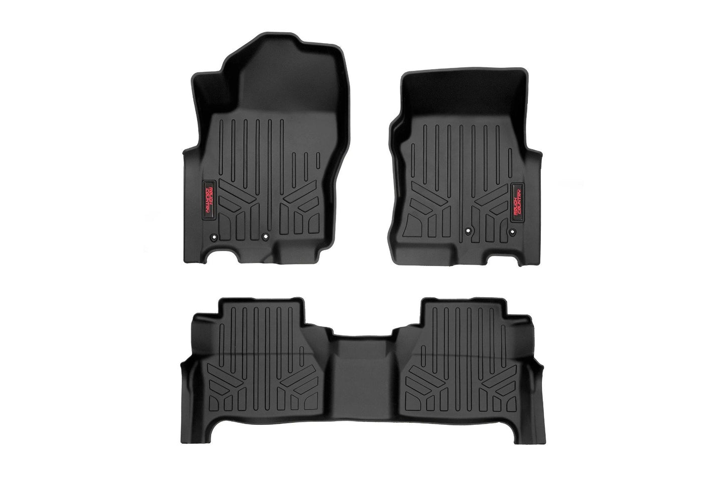 Rough Country Floor Mats | FR & RR | Crew Cab | Nissan Frontier 2WD/4WD (2022-2026)