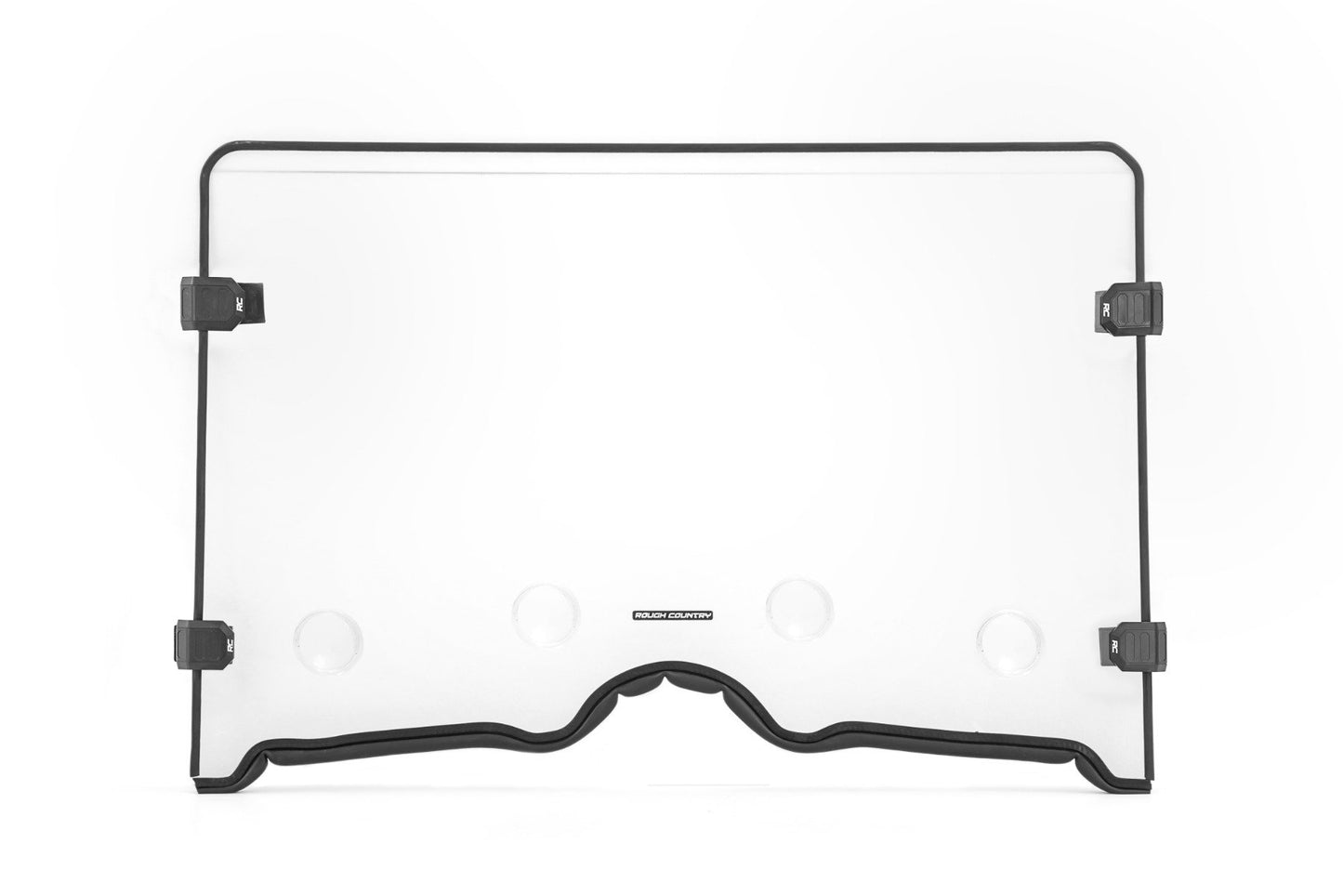 Rough Country Vented Full Windshield | Scratch Resistant | Yamaha Rhino 450/Rhino 700