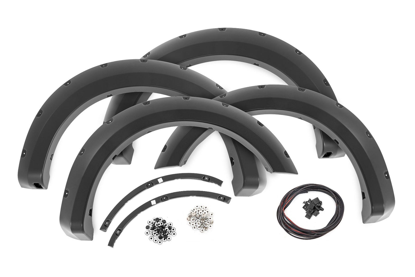 Rough Country Pocket Fender Flares | UH Tuxedo Black Metallic | Ford F-150 2WD/4WD (09-14)