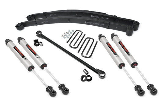 Rough Country 2.5 Inch Leveling Kit | Leaf Spring  | V2 | Ford F-250/F-350 Super Duty (99-04)