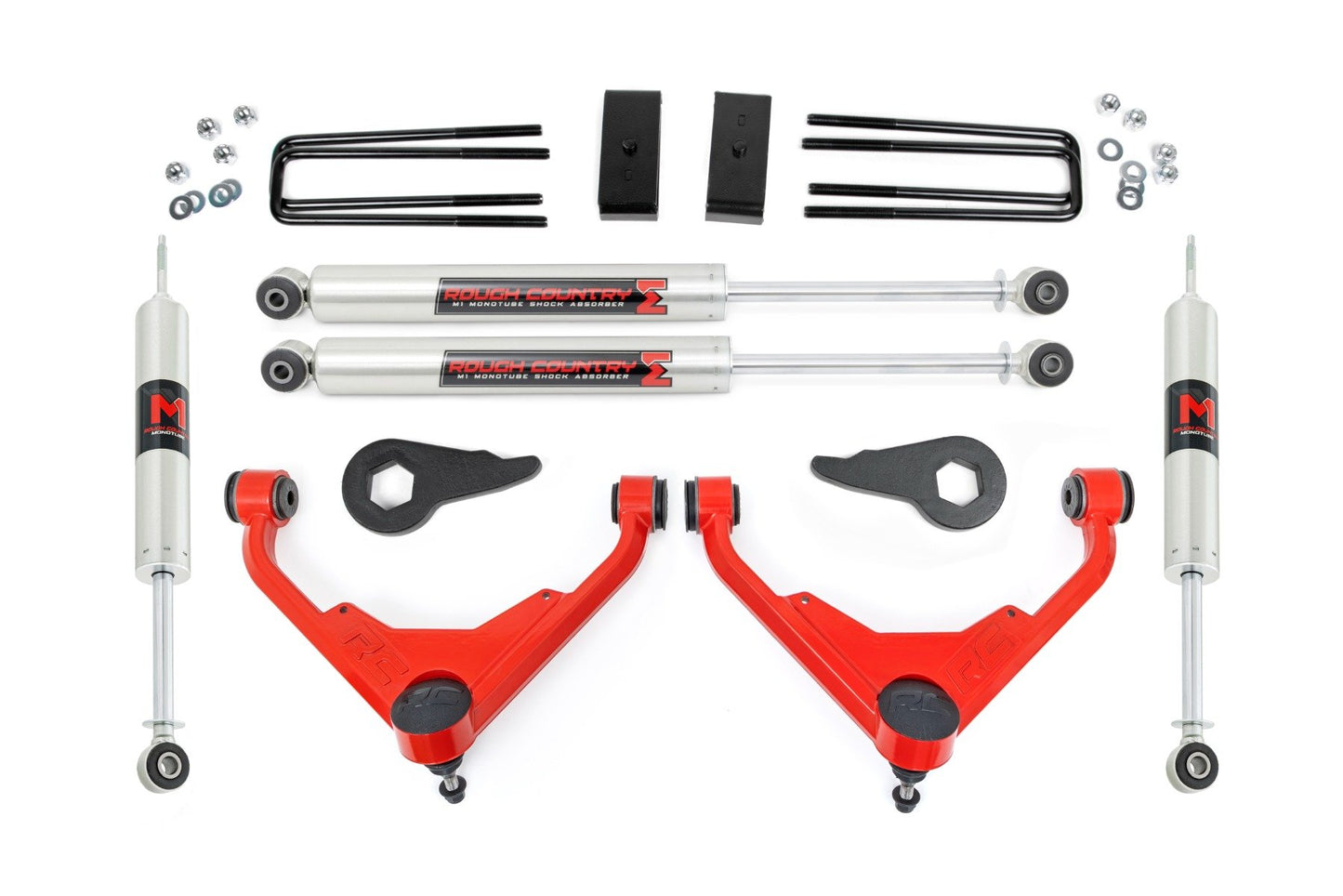 Rough Country 3 Inch Lift Kit | FT Code | M1 | Chevy/GMC 2500HD/3500HD/Suburban 2500/Yukon XL 2500 (01-10)