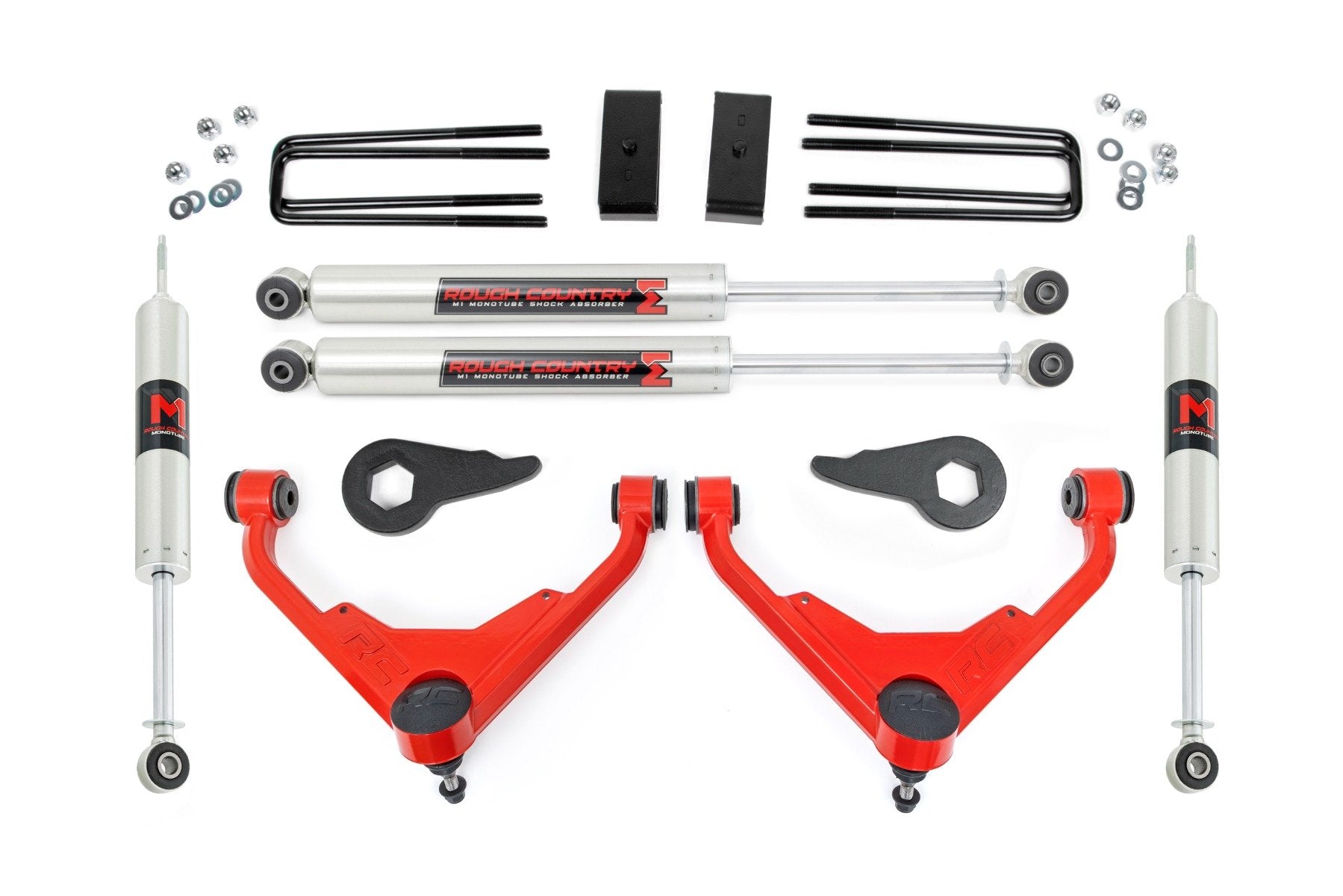 Rough Country 3 Inch Lift Kit | FT Code | M1 | Chevy/GMC 2500HD/3500HD/Suburban 2500/Yukon XL 2500 (01-10)