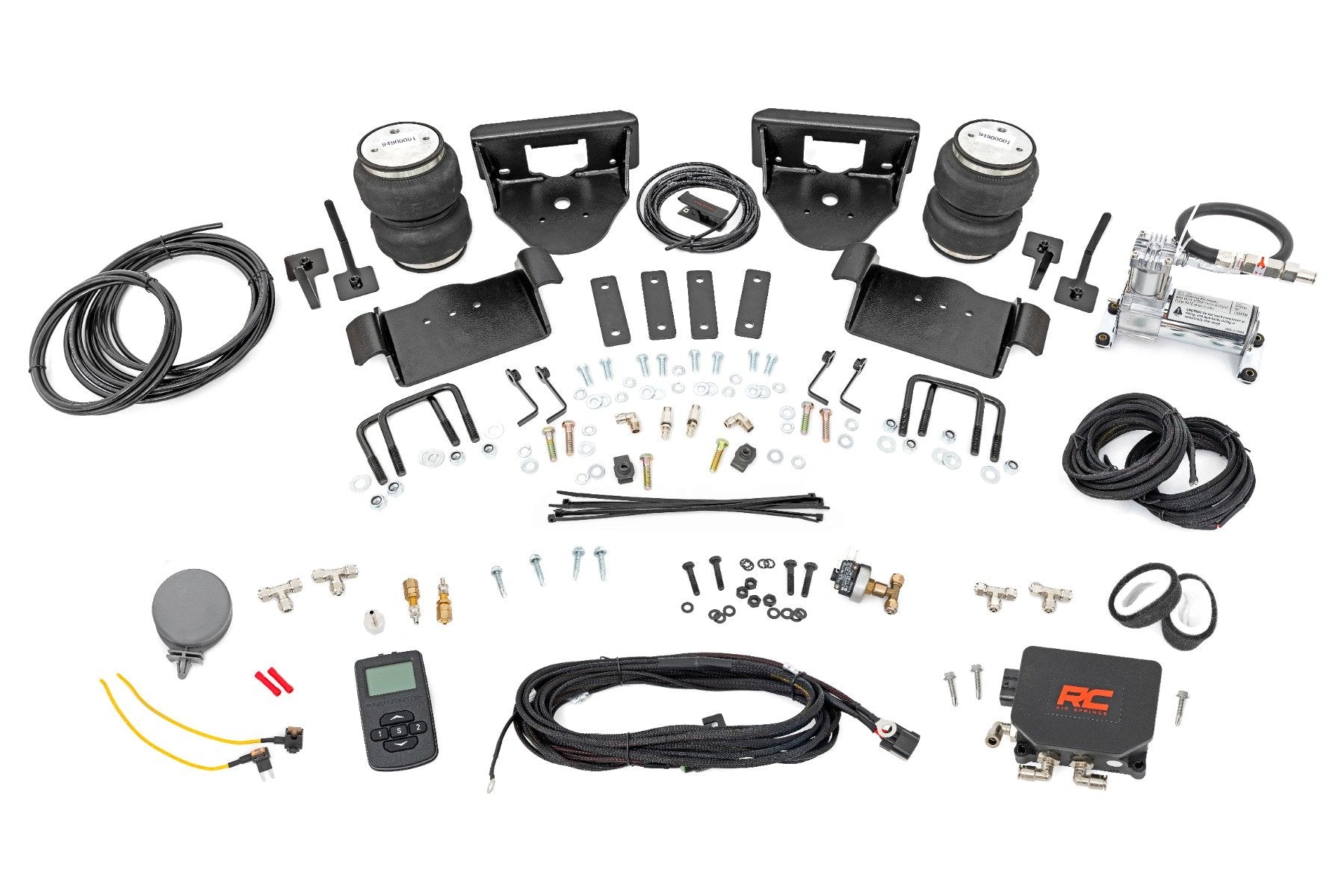 Rough Country Air Spring Kit w/compressor | Wireless Controller | 0-6" Lifts | Ford F-150 (04-14)