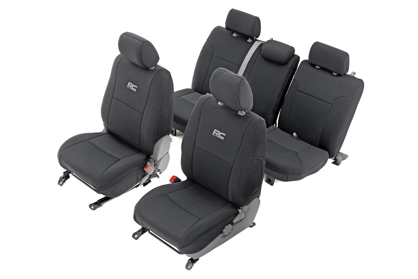 Rough Country Seat Covers | FR & RR | Crew Cab | Toyota Tacoma 2WD/4WD (2005-2015)