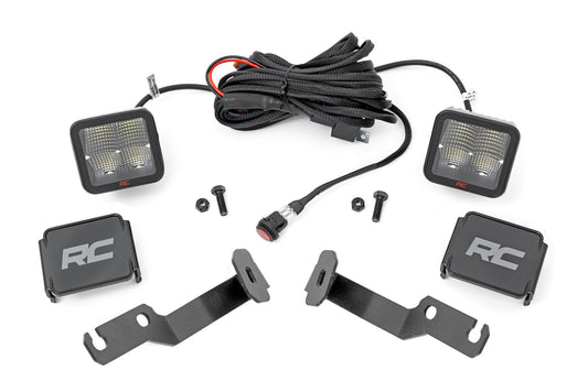 Rough Country LED Light Kit | Ditch Mount | 2" Spectrum Pair | Spot | Toyota Tacoma (05-15)
