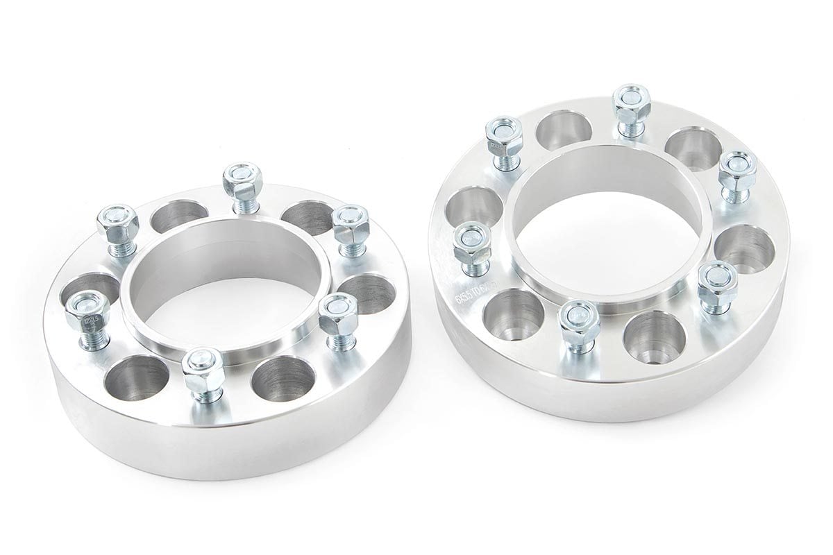 Rough Country 1.5 Inch Wheel Spacers | 6x5.5 | Toyota 4Runner (10-24)/Tacoma (05-23)