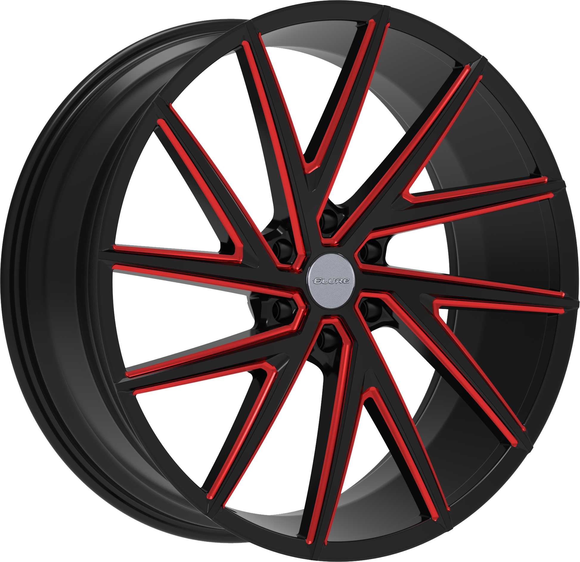 ELURE 50 BLACK RED MILLED