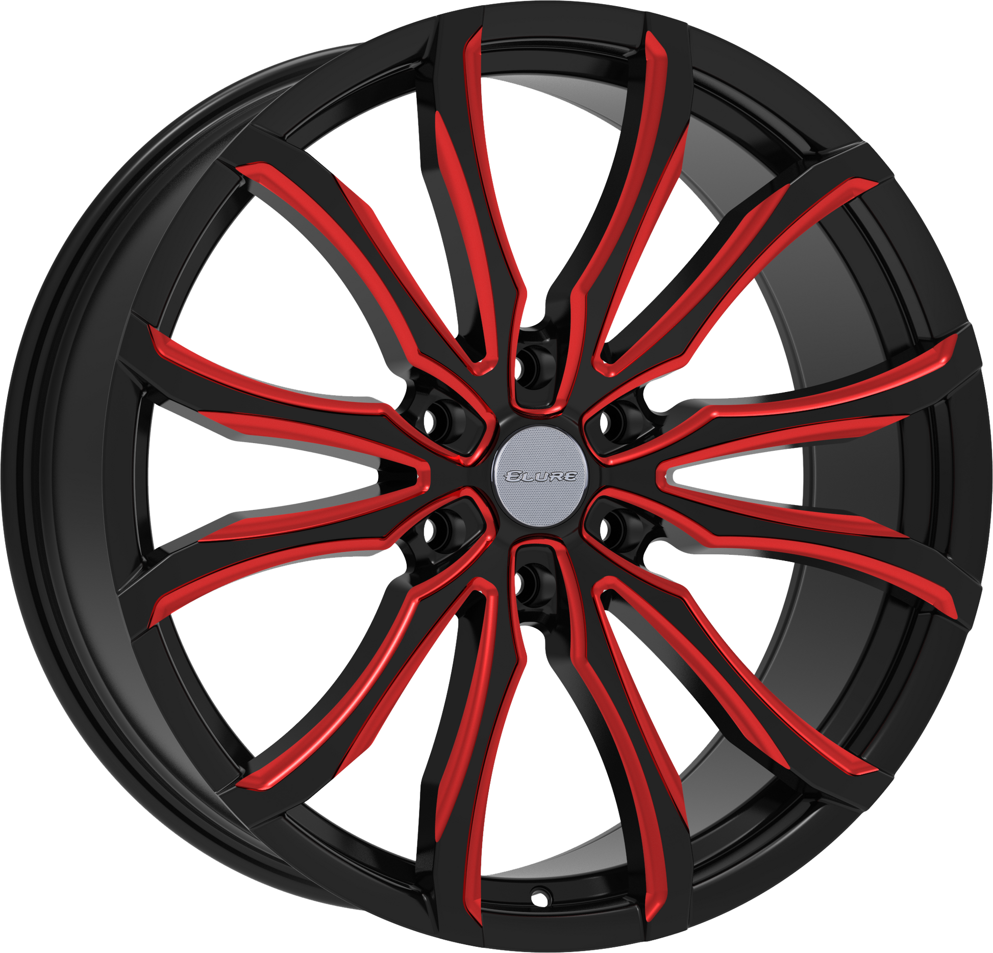 ELURE 52 BLACK RED MILLED
