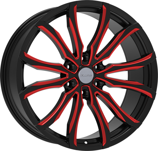 ELURE 52 BLACK RED MILLED