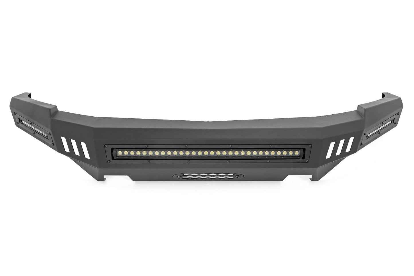 Rough Country Front High Clearance Bumper | BLK LEDs | Chevy Silverado 1500 2WD/4WD (07-13)