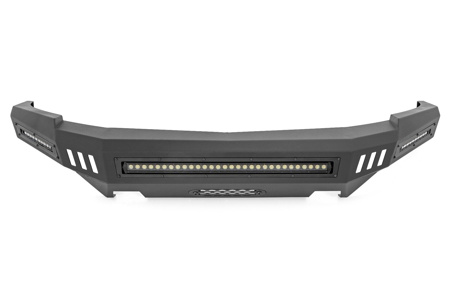 Rough Country Front High Clearance Bumper | BLK LEDs | Chevy Silverado 1500 2WD/4WD (07-13)