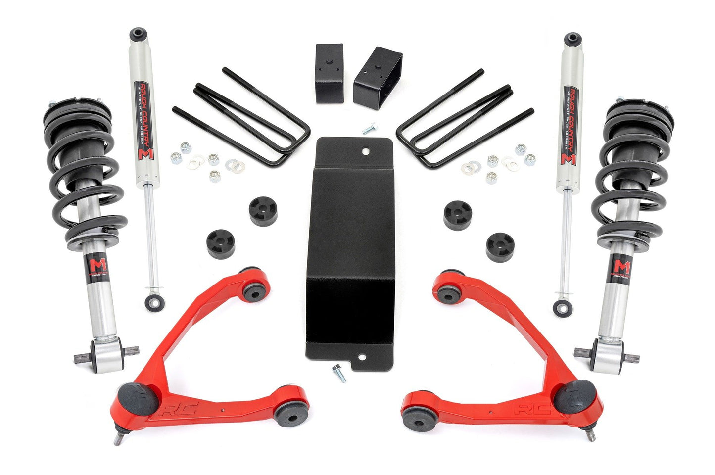 Rough Country 3.5 Inch Lift Kit | Forged UCA | M1 Strut | | Chevy/GMC 1500 (14-16)