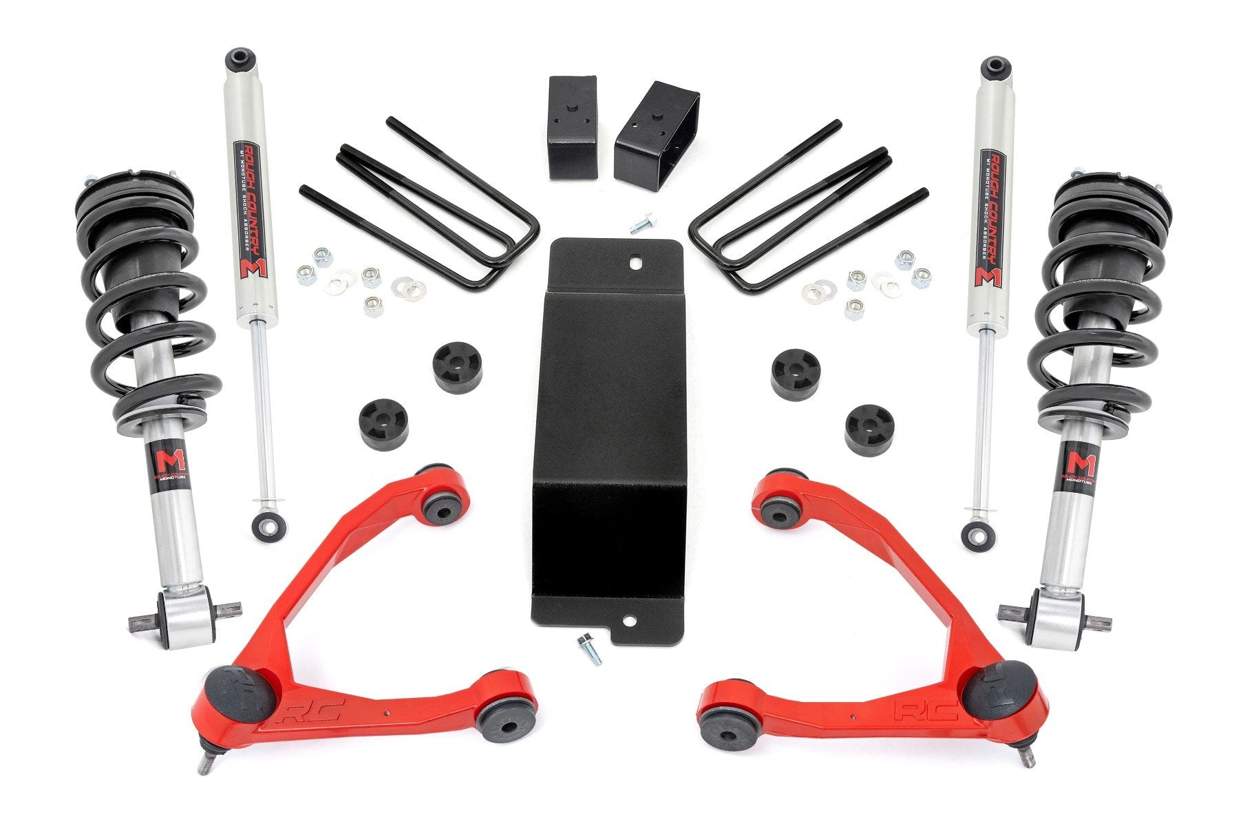 Rough Country 3.5 Inch Lift Kit | Forged UCA | M1 Strut | | Chevy/GMC 1500 (14-16)