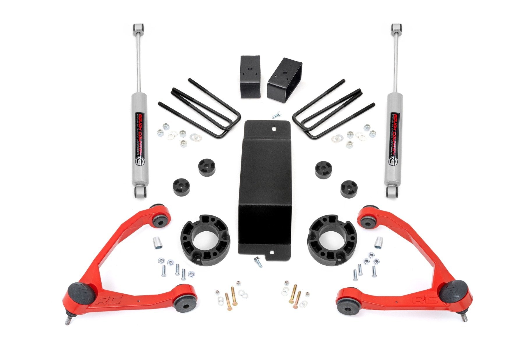 Rough Country 3.5 Inch Lift Kit | Alum/Cast Steel | Chevy/GMC 1500 (07-16)