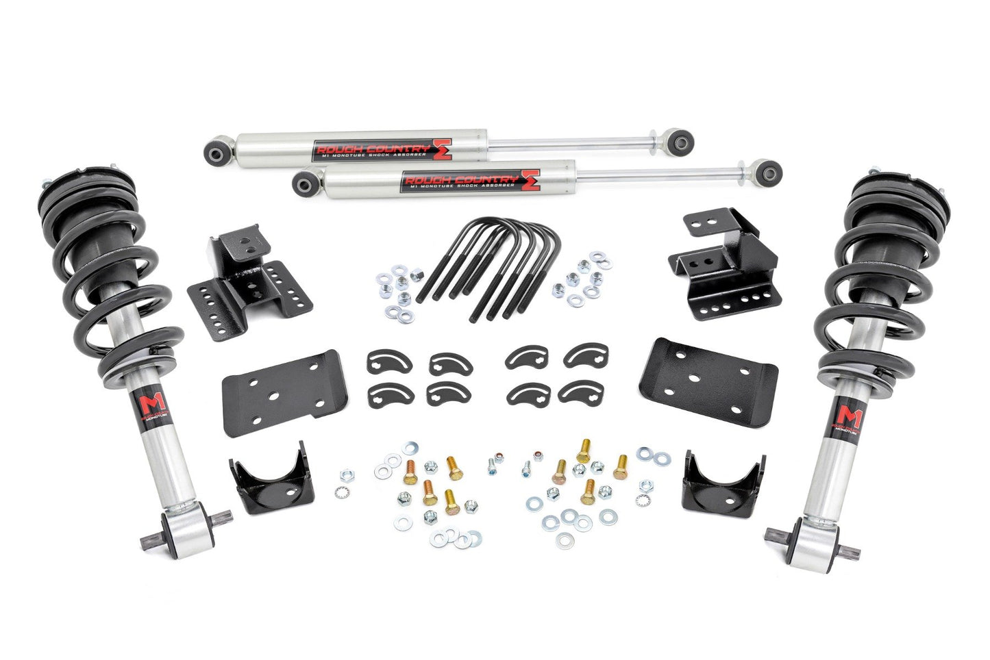 Rough Country 2 Inch Lowering Kit | 4 Inch Rear Lowering | M1 | Chevy/GMC 1500 (14-18 & Classic)