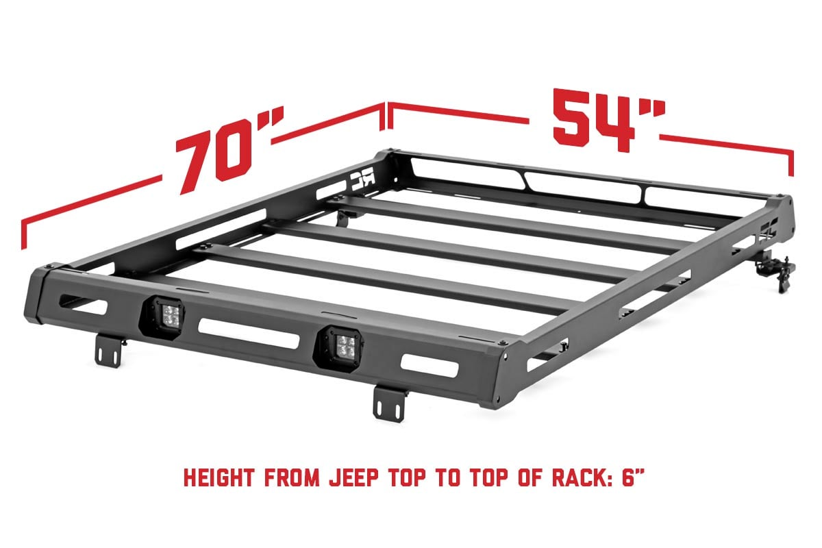 Rough Country Roof Rack | Jeep Wrangler JK/Wrangler Unlimited  (2007-2018)