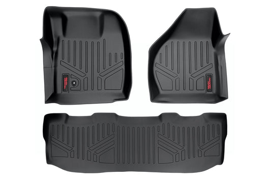 Rough Country Floor Mats | FR & RR | Crew Cab | Ford F-250/F-350 Super Duty 2WD/4WD (08-10)