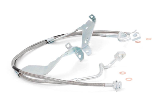 Rough Country Brake Lines | Stainless | FR | 4-6 Inch Lift | Ford F-250/F-350 Super Duty (08-16)