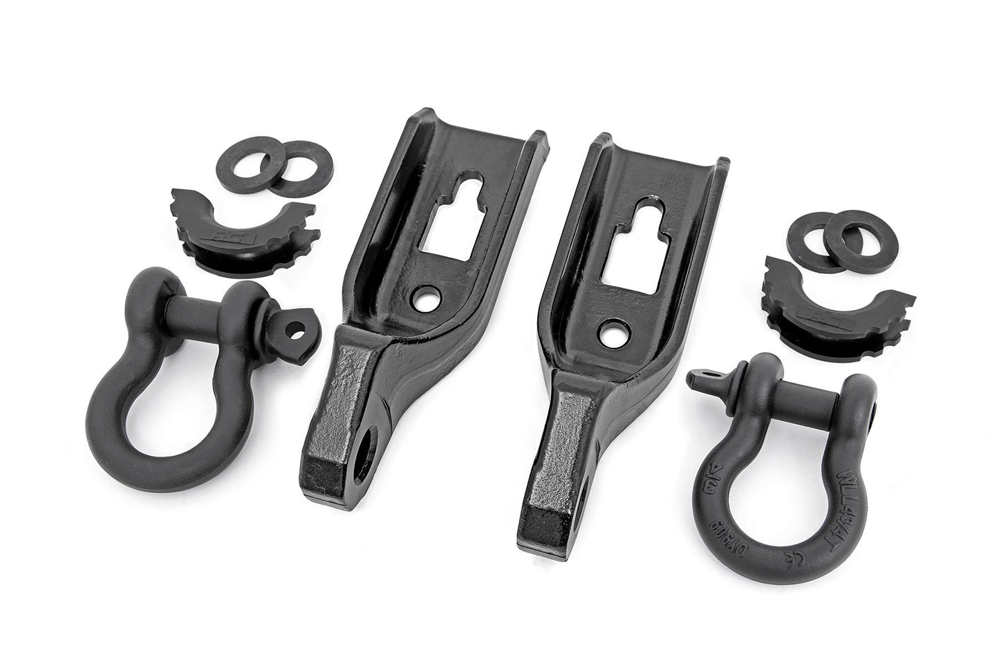 Rough Country Tow Hook Brackets | D-Ring Combo | Ford F-150 2WD/4WD (2009-2025)