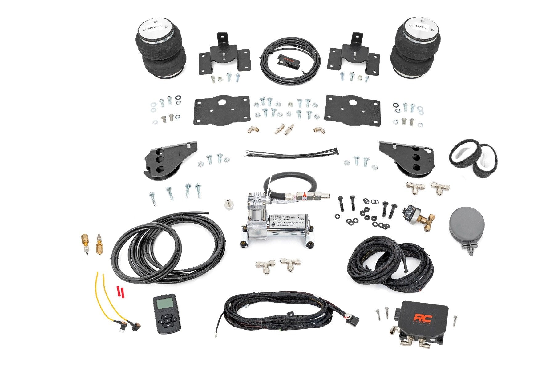 Rough Country Air Spring Kit w/compressor | Wireless Controller | Stock Height | Ram 1500 (10-18 & Classic)