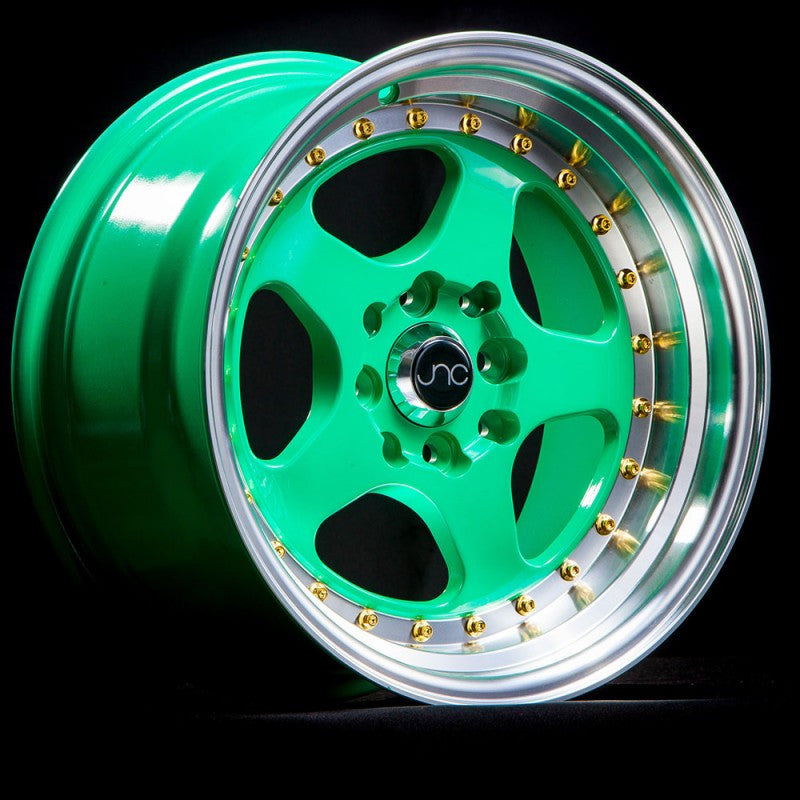 JNC010 Wasabi Green with Gold Rivets