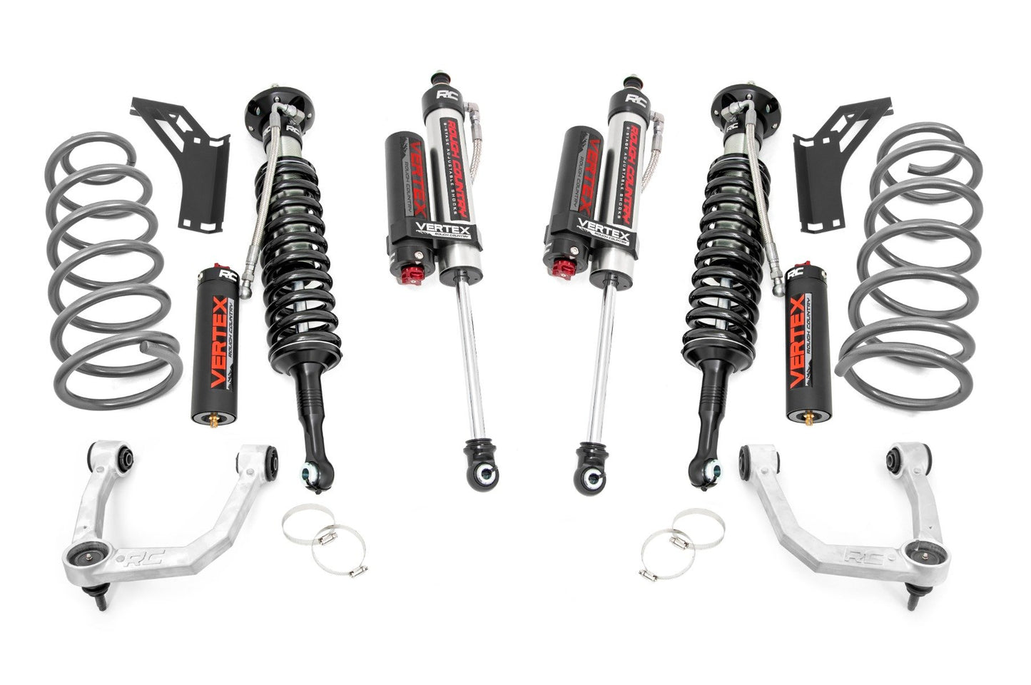 Rough Country 3 Inch Lift Kit | Upper Control Arms | RR Coils | Vertex | Toyota 4Runner (10-24)