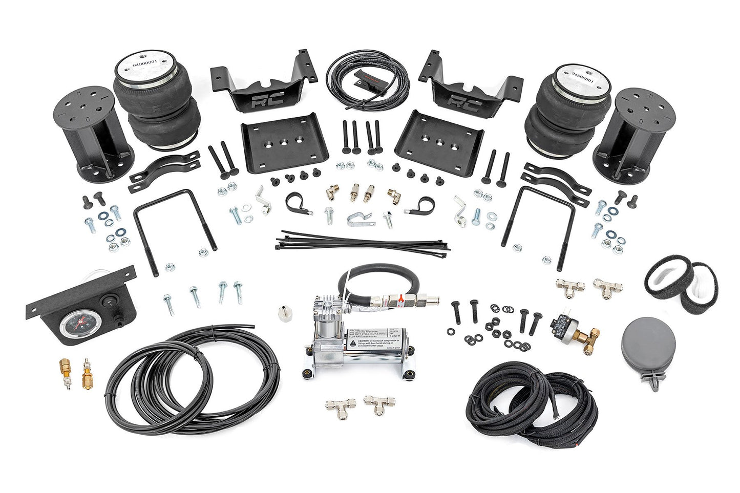 Rough Country Air Spring Kit w/compressor | 6-7.5 Inch Lift Kit | Chevy/GMC 1500 (07-18 & Classic)