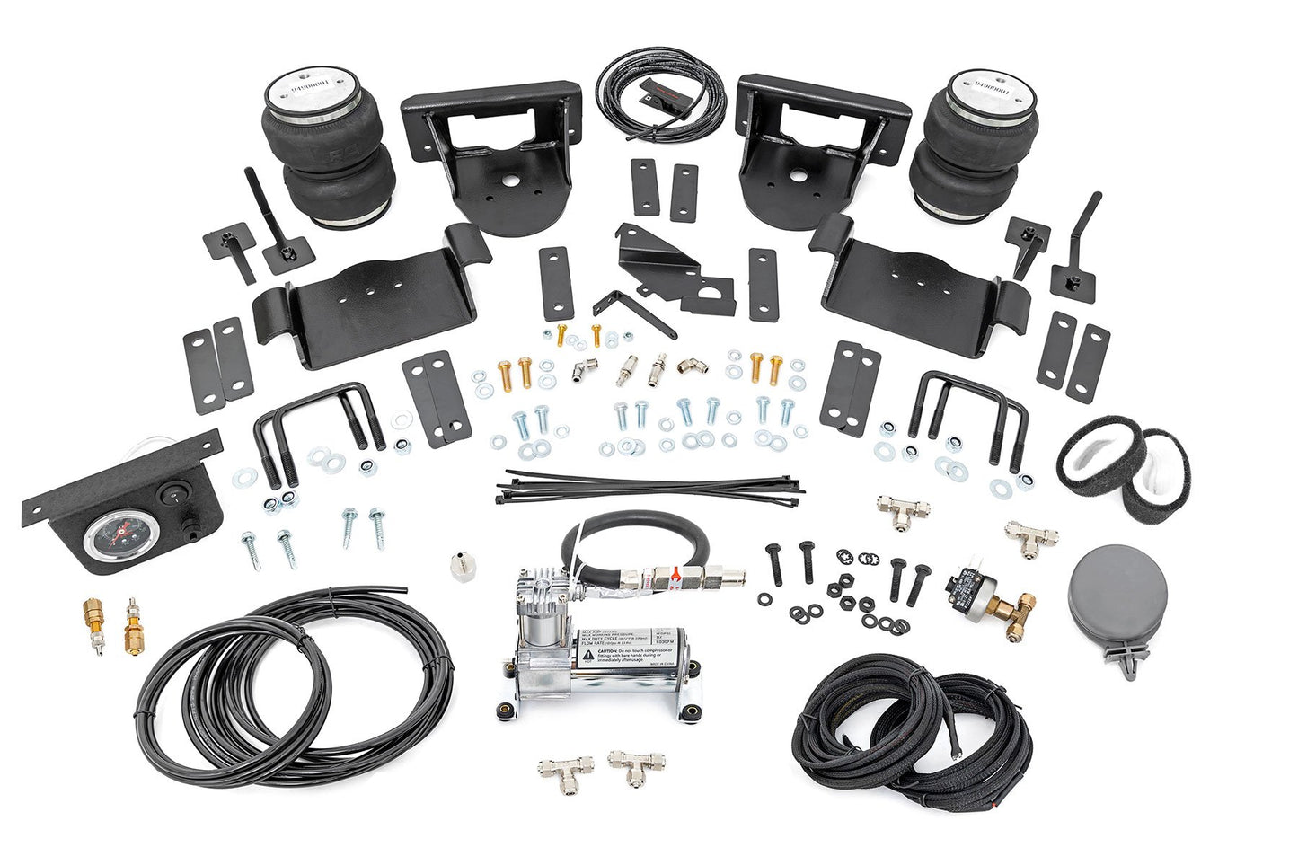 Rough Country Air Spring Kit w/compressor | 0-6" Lifts | Ford F-150 4WD (2021-2025)