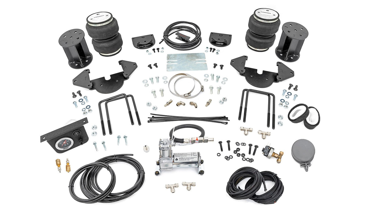 Rough Country Air Spring Kit w/compressor | 4-6 Inch Lift Kit | Chevy/GMC Sierra/Silverado 1500 (19-26)