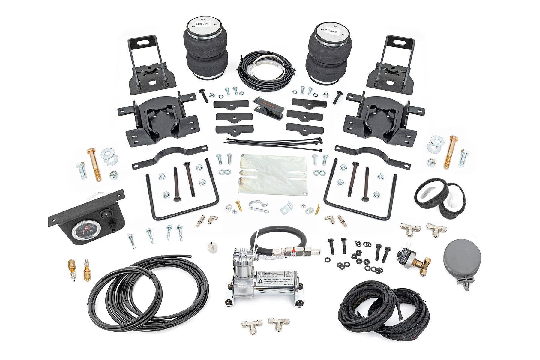 Rough Country Air Spring Kit w/compressor | Ford F-250/F-350 Super Duty 4WD (2005-2016)