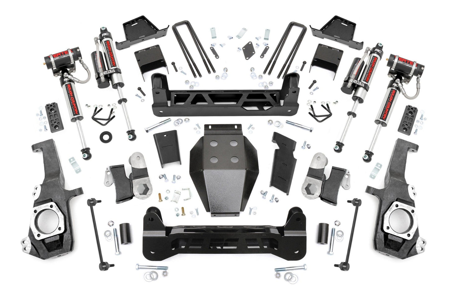 Rough Country 7 Inch Lift Kit | NTD | Vertex Shocks | w/ Overloads | Chevy/GMC 2500HD/3500HD (20-26)