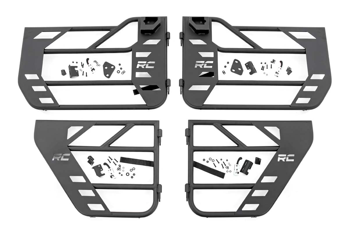Rough Country Tubular Doors | Front and Rear | Jeep Gladiator JT/Wrangler JL 4WD (18-26)