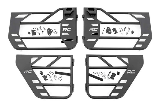 Rough Country Tubular Doors | Front and Rear | Jeep Gladiator JT/Wrangler JL 4WD (18-26)
