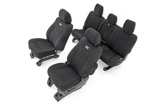 Rough Country Seat Covers | Front and Rear | Ford F-250/F-350 Super Duty 2WD/4WD (11-16)