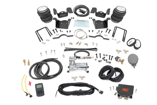 Rough Country Air Spring Kit w/compressor | Wireless Controller | 0-7.5" Lift | Chevy/GMC 2500HD/3500HD (11-19)