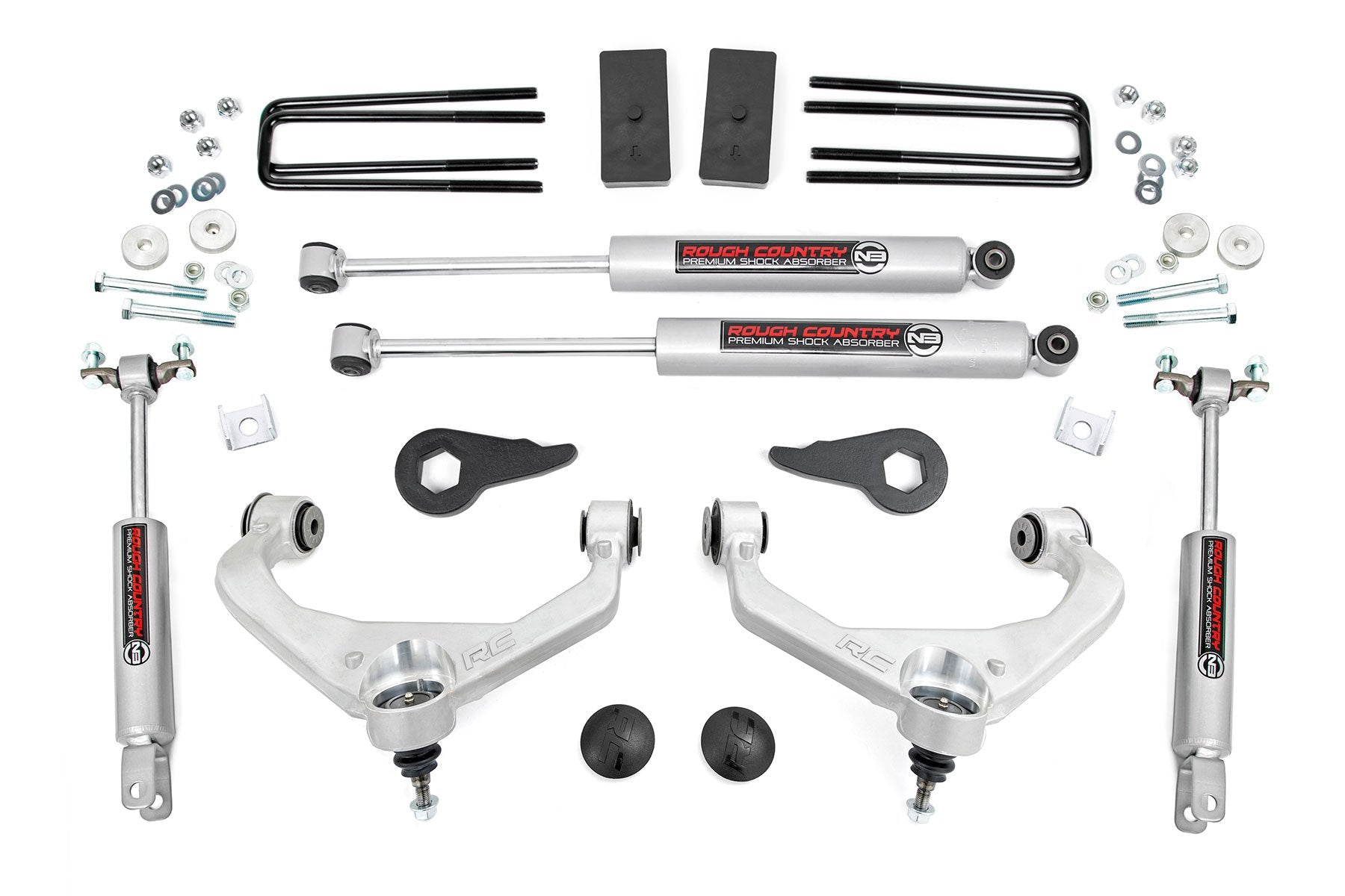 Rough Country 3.5 Inch Lift Kit | w/ Overloads | Chevy/GMC 2500HD/3500HD (11-19)