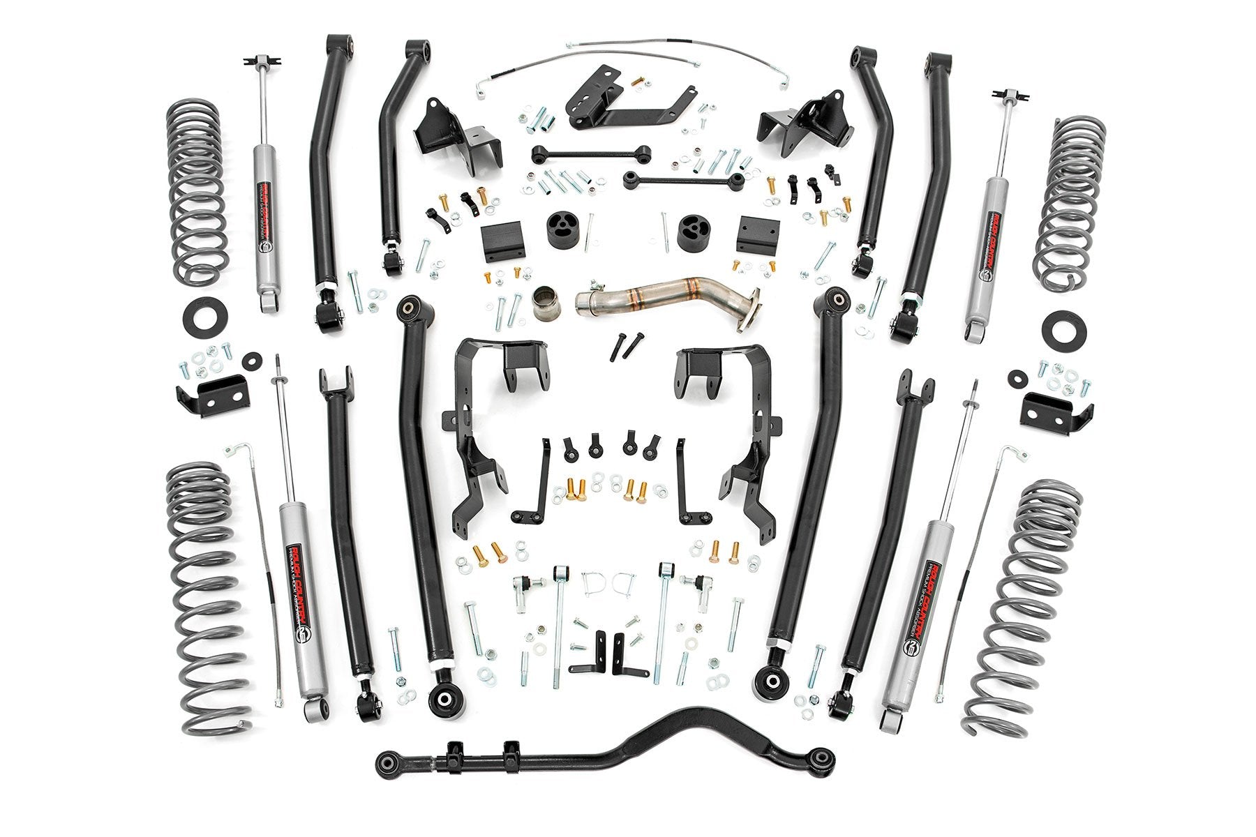 Rough Country 4 Inch Lift Kit | Long Arm | Jeep Wrangler Unlimited 4WD (2012-2018)