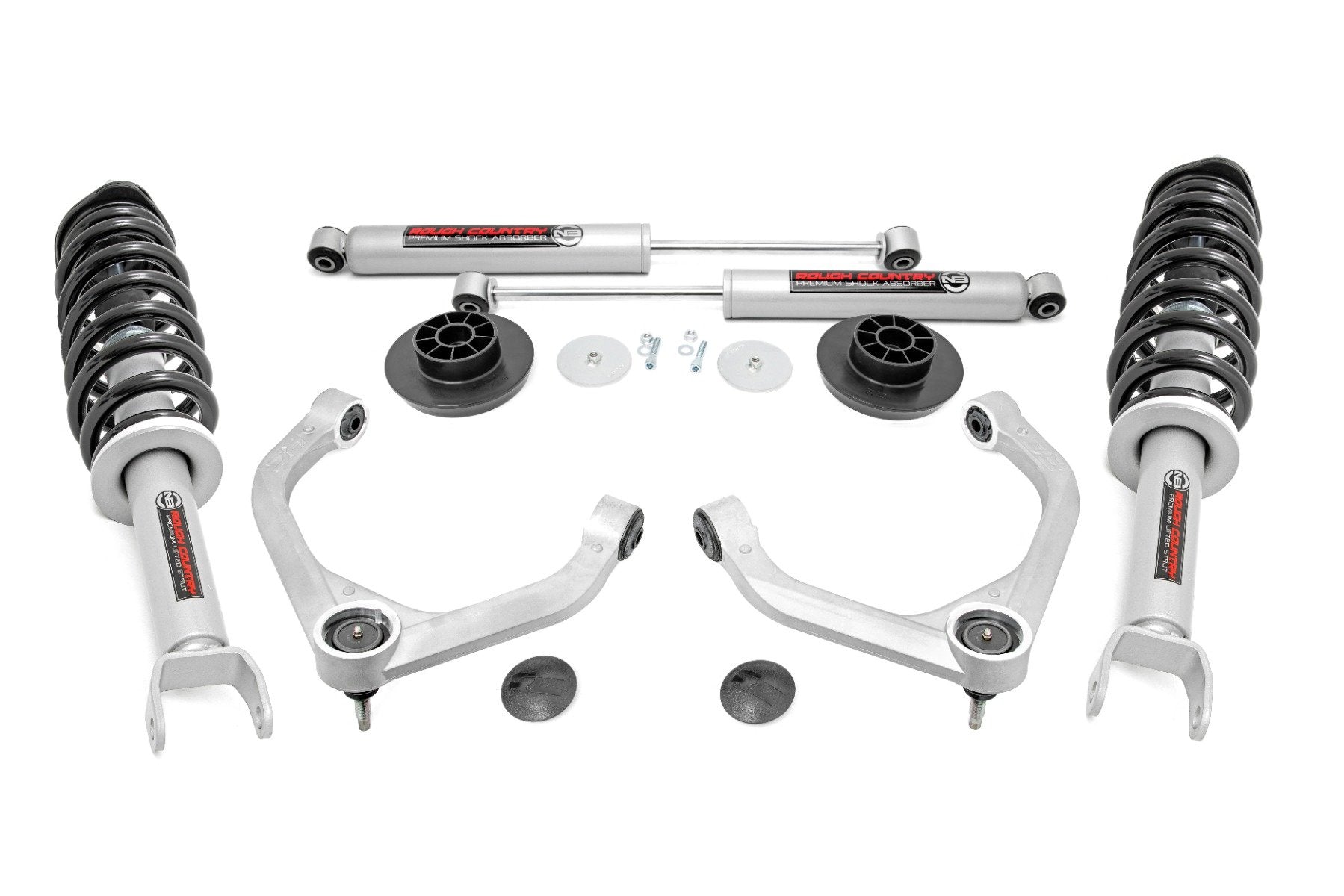 Rough Country 3 Inch Lift Kit | N3 Struts/Shocks | Ram 1500 4WD (2012-2018 & Classic)