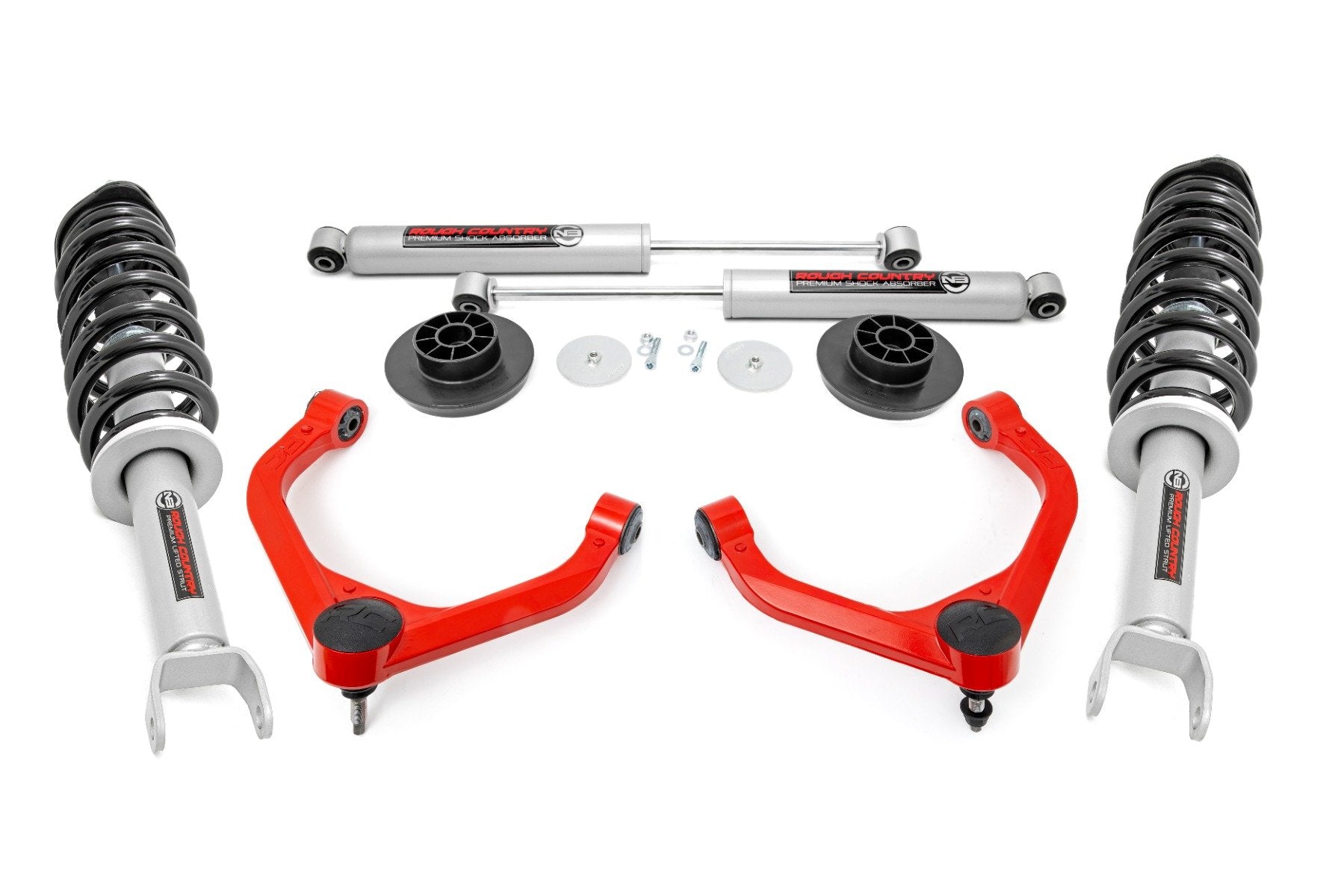 Rough Country 3 Inch Lift Kit | N3 Struts/Shocks | Ram 1500 4WD (2012-2018 & Classic)